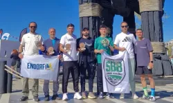 Zorlu maratondan madalyayla döndüler!