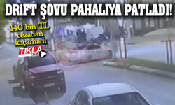 Drift şovu pahalıya patladı!