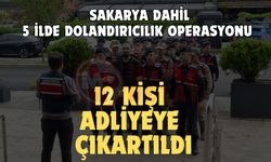 Dolandırıcılık operasyonunda gözaltına alınan 12 kişi adliyeye çıkartıldı