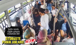 Otobüste panik anları!