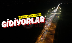 Otoyolların kesişim noktasında trafik durdu