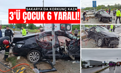 Sakarya'da korkunç kaza: 3'ü çocuk 6 yaralı!