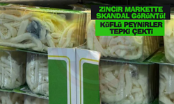 Zincir markette skandal görüntü!