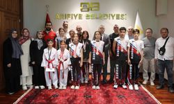 Şampiyon sporculardan Başkan Karakullukçu’ya ziyaret