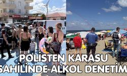 Polisten Karasu sahilinde alkol denetimi