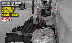 Hırsızlık girişimi kamerada!