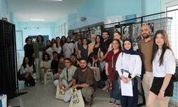 İki üniversitenin öğrencileri bir araya gelerek bilgi alışverişi yaptı