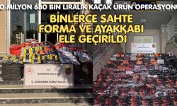Binlerce sahte forma ve ayakkabı ele geçirildi