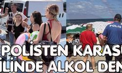 Polisten Karasu sahilinde alkol denetimi