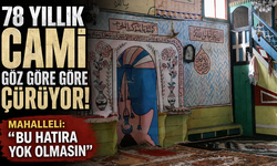 78 yıllık cami göz göre göre çürüyor!