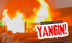 Bungalov tesisinde yangın!