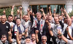 FİLİSTİN’E DAYANIŞMA KONVOYU UĞURLANDI