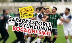 Sakaryaspor hazırlık maçında saha karıştı!