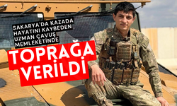 Sakarya'da kazada hayatını kaybeden uzman çavuş memleketinde toprağa verildi