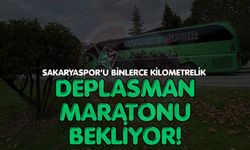 Sakaryaspor'u binlerce kilometrelik deplasman maratonu bekliyor!
