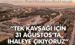 Başkan Alemdar bölgeyi ziyaretinde müjdeyi paylaştı