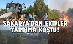 Sakarya'dan ekipler yardıma koştu!