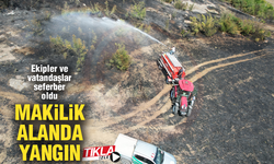 Makilik alanda yangın!