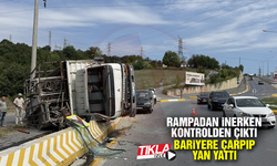 Rampadan inerken kontrolden çıktı!