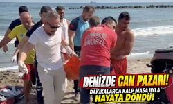 Denizde hareketsiz bulunan vatandaşa dakikalarca kalp masajı yapıldı!