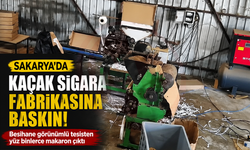 Besihane görünümlü kaçak sigara fabrikasına baskın!