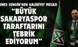 “Büyük Sakaryaspor taraftarını tebrik ediyorum”