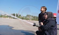 Minikler itfaiyeci oldu, afet bilincini deneyimledi