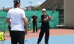 Sonbahar Spor Okulu'nda tenis heyecanı