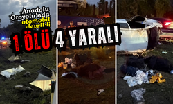 Anadolu Otoyolu'nda otomobil devrildi: 1 ölü, 4 yaralı