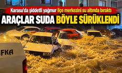 ARAÇLAR SUDA BÖYLE SÜRÜKLENDİ!