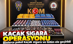 Binlerce paket kaçak sigara ve tütün ele geçirildi