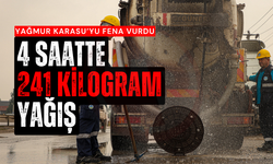 Karasu’ya 241 kilogram yağış düştü