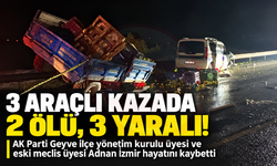 Zincirleme kazada 2 kişi öldü 3 kişi yaralandı!