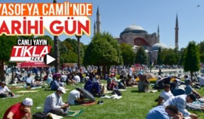 Ayasofya Camii'nde tarihi gün