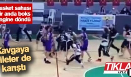 Basket sahası bir anda boks ringine dönüştü