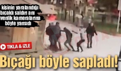 Sakarya'da bıçaklanma anı kameraya yansıdı