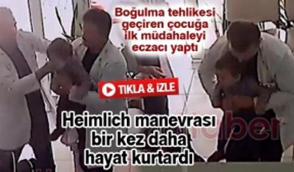 Boğulma tehlikesi geçiren çocuğa ilk müdahaleyi eczacı yaptı