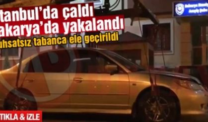 İstanbul'dan çaldı Sakarya'da yakalandı