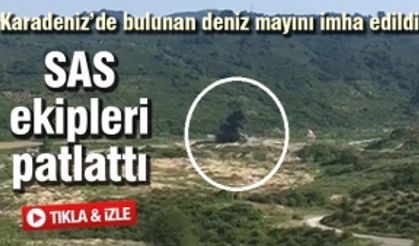 Karadeniz’de bulunan deniz mayını imha edildi