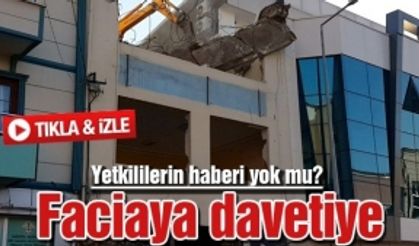 İş makinesi faciaya davetiye çıkarttı