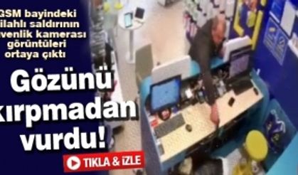 Silahlı saldırının güvenlik kamerası görüntüleri ortaya çıktı