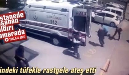 Hastanede yaşanan saldırı kamerada