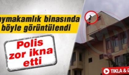 İntihar etmek isteyen şahıs kameralara böyle yansıdı