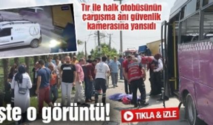 TIR ile otobüs çarpıştı: 1 ölü 24 yaralı