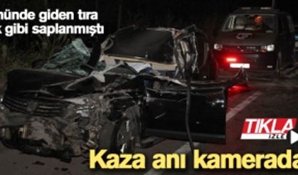 Kaza anı kamerada!