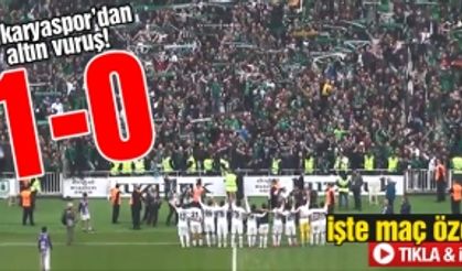 Sakaryaspor’dan altın vuruş! 1-0