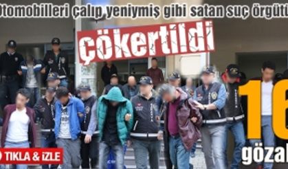 Otomobilleri çalıp yeniymiş gibi satıyorlardı