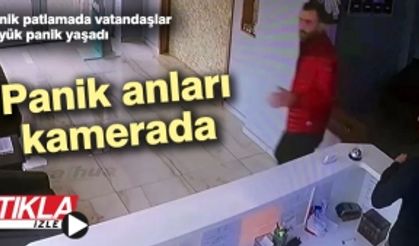 Sonik patlama sırasında yaşanan panik anları kamerada