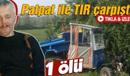 TIR ile patpat çarpıştı: 1 ölü