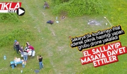 Piknik hazırlığı yaparken görüntülendiler